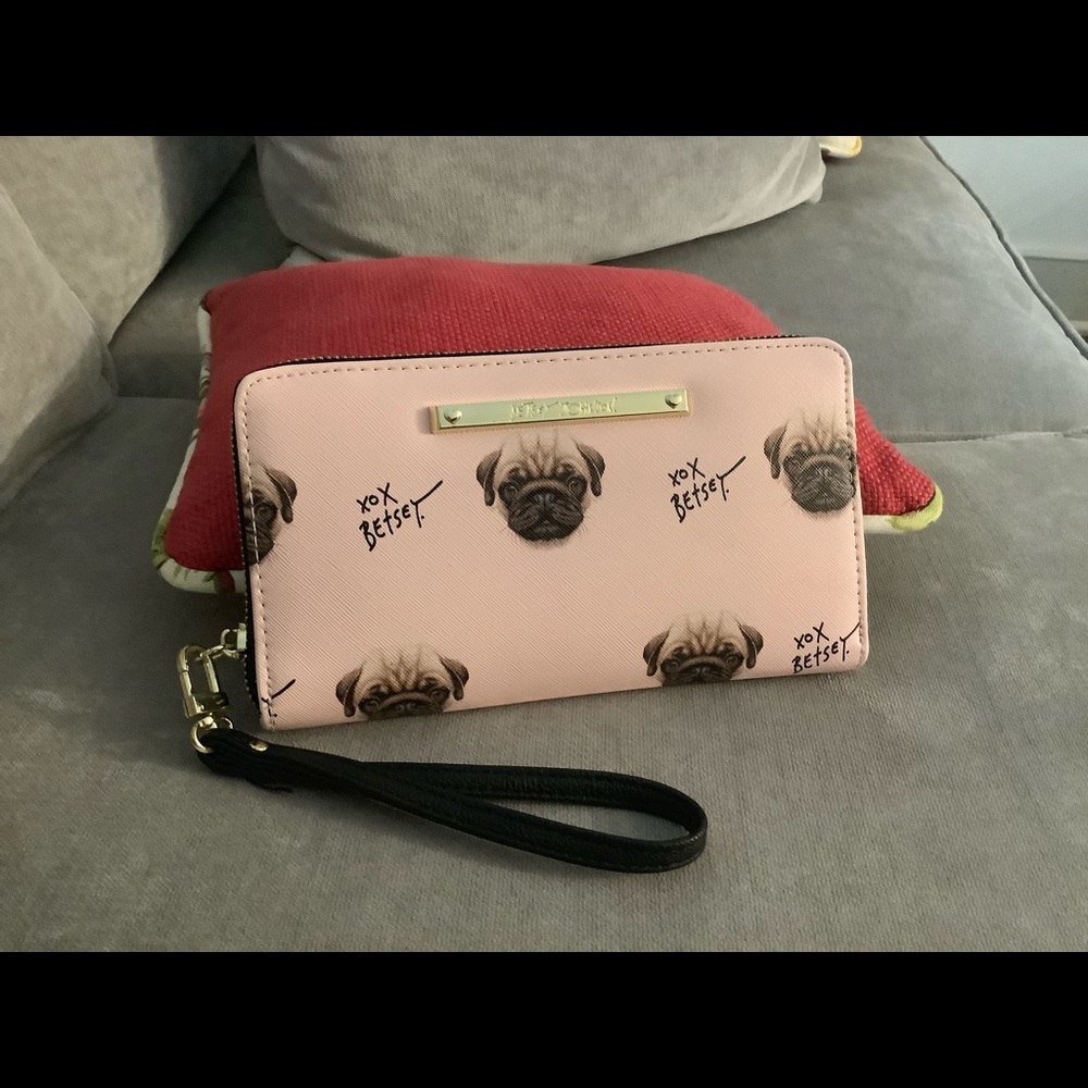Betsy Johnson wristlet bag and wallet